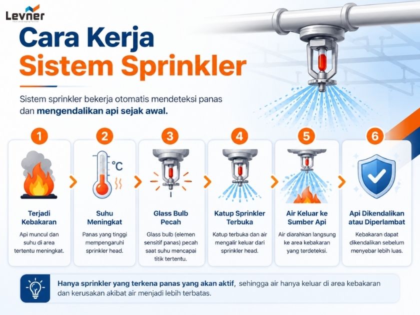 Cara kerja sistem sprinkler